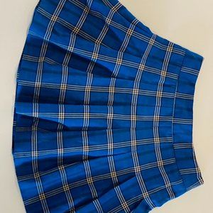 Arizia Sunday Best blue plaid skirt
